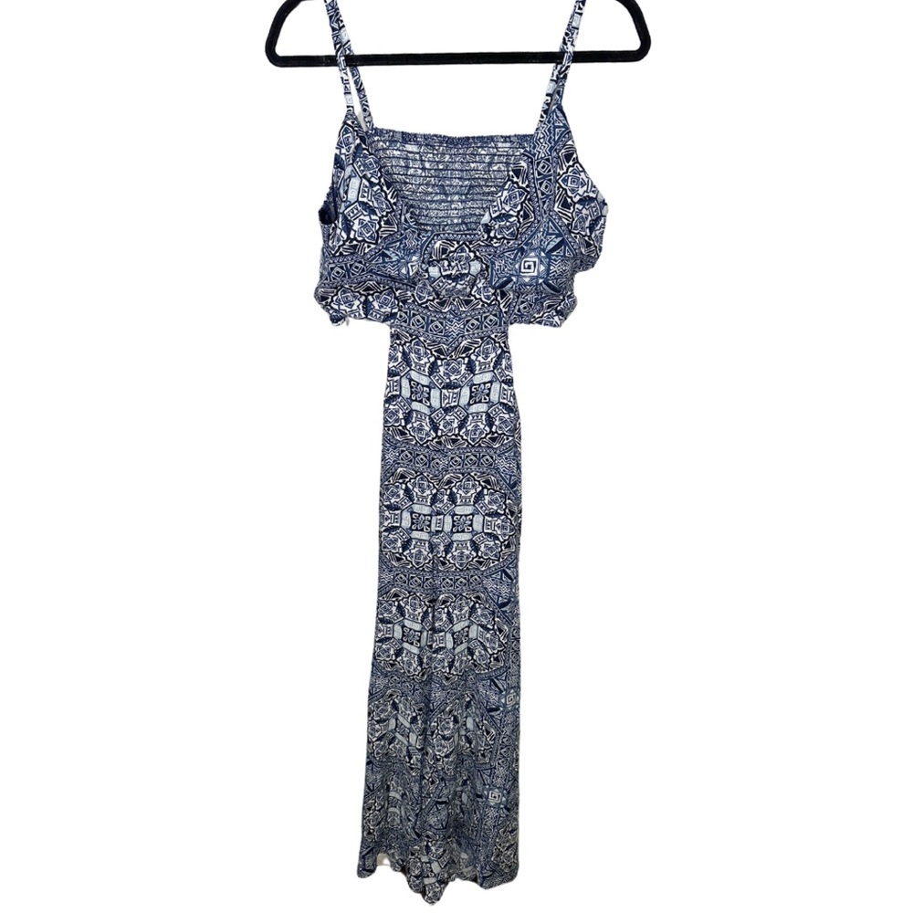 George Women's Cut-Out Wide Leg Pattern Jumpsuit XL - Picture 2 of 13